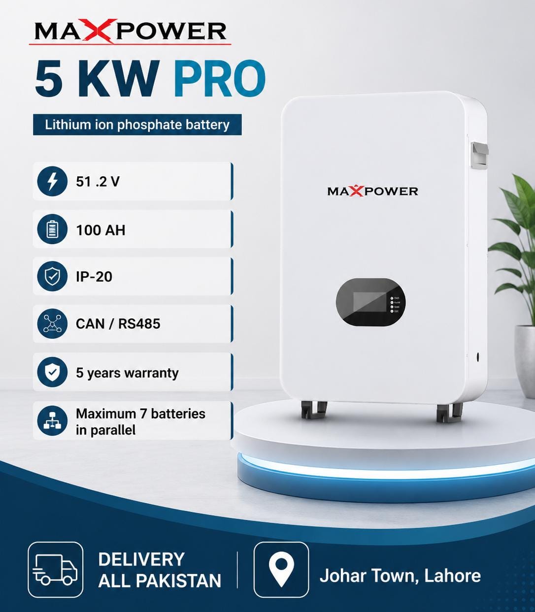 SINPO 熱版 Max power 5 kw lithium ion battery | ZX Traders (PVT) LTD